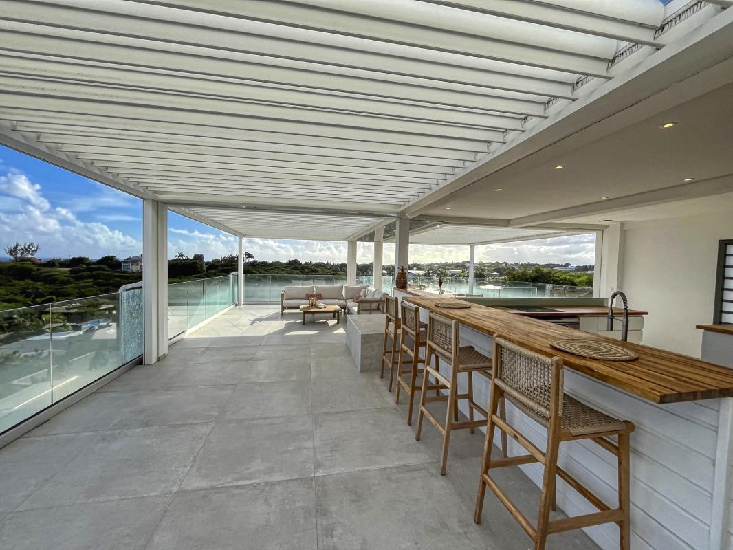 38. Location villa piscine roof top vue mer Saint François Guadeloupe-Roof Top